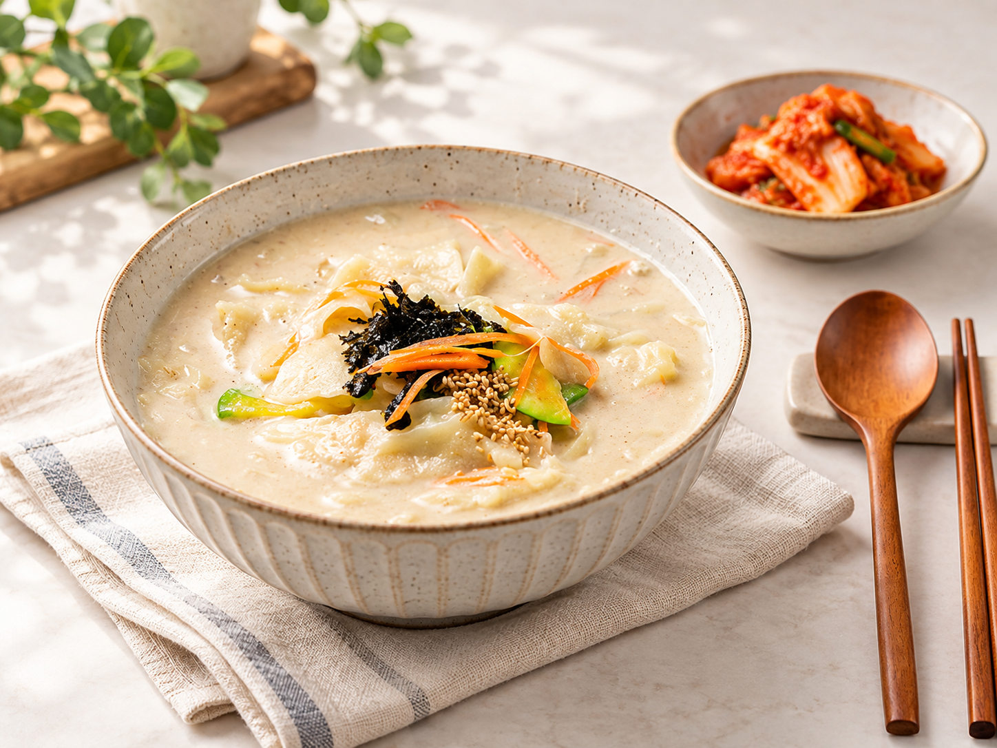 Creamy Korean Soup: Easy Deulkkae Sujebi Recipe