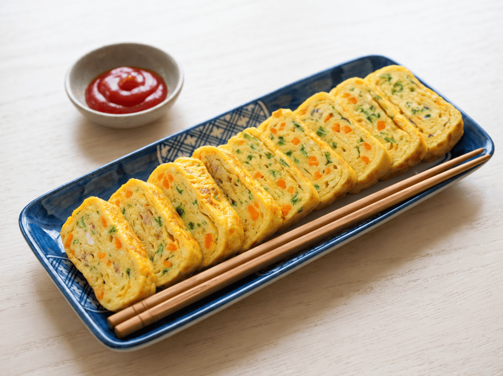 Easy Gyeran Mari Recipe: Korean Rolled Omelet with Vegetables