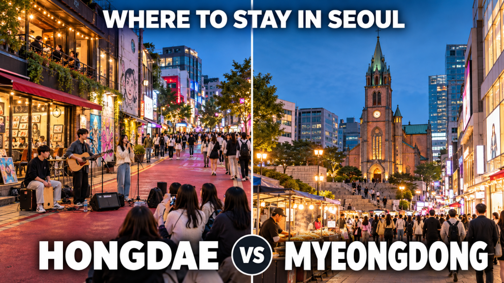 Where to Stay in Seoul: Hongdae vs&nbsp;Myeongdong